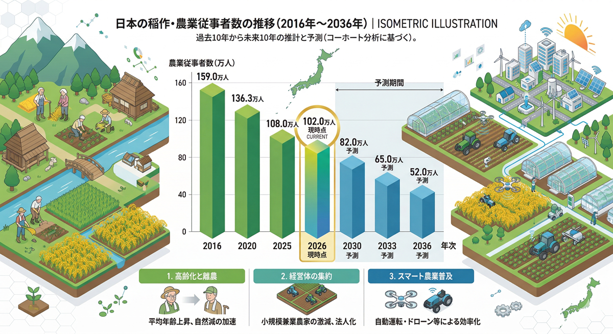 稲作農家の減少